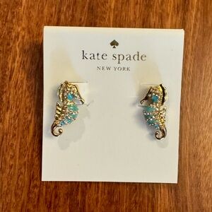 Kate Spade Seahorse Stud Earrings NWOT